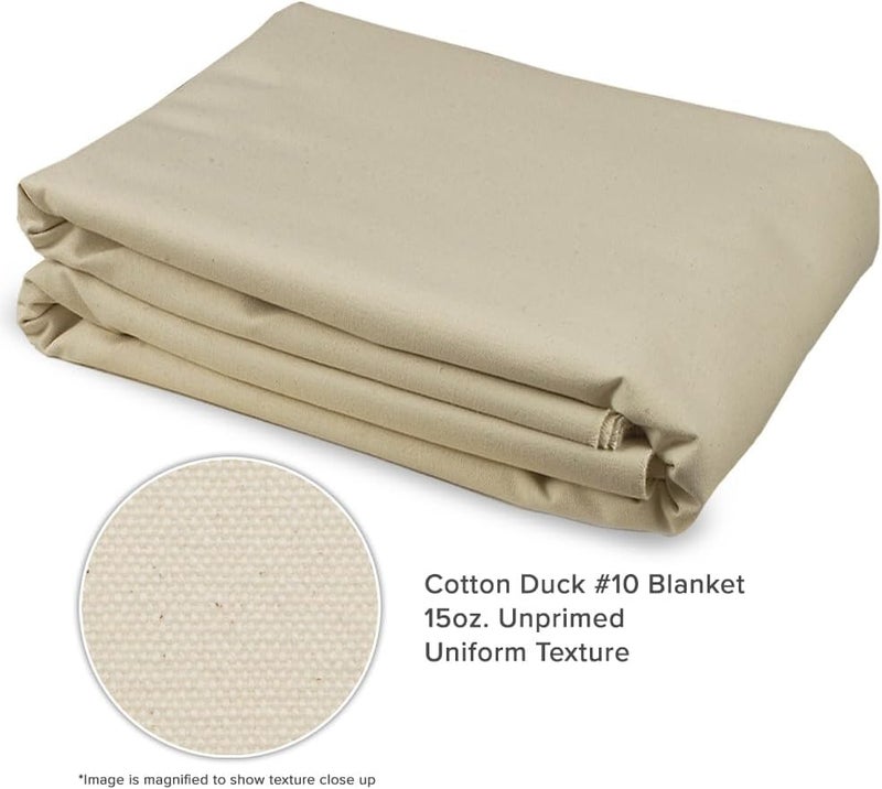 cezanne Creative Mark Unprimed Cotton Duck Deluxe Canvas - #12 12oz Folded Canvas - 84" x 6 Yards - Bulk Un-Stretched Duck Canvas Fabric for Artists - Image 3
